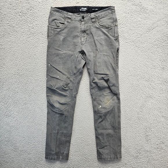 Off Grid Trail Blazer Pants Mens 32x32 Black Canvas Taper Fit - Picture 1 of 15
